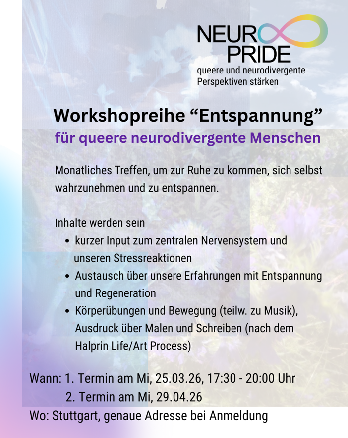 Workshopreihe "Entspannung" vom VLSP* e.V. 