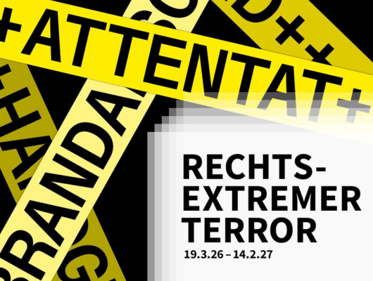Plakat der Sonderausstellung Rechtsextremer Terror