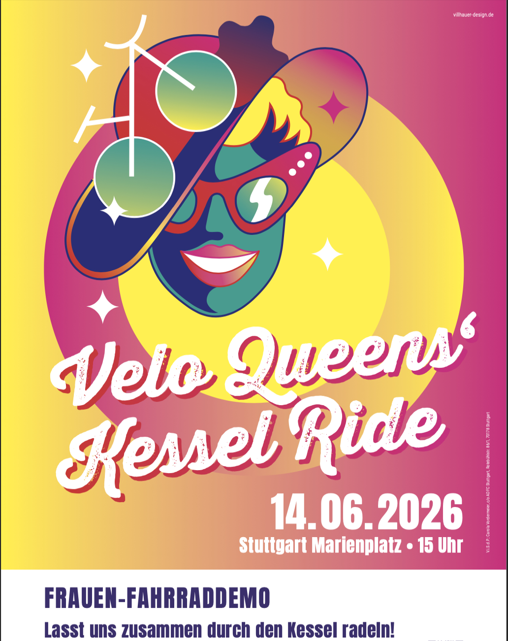 Velo Queen´s Kessel Ride Frauen-Fahrraddemo 